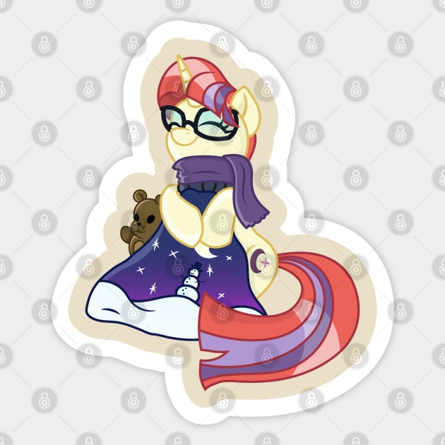 My Little Pony Christmas Moondancer Sticker by SketchedCrow